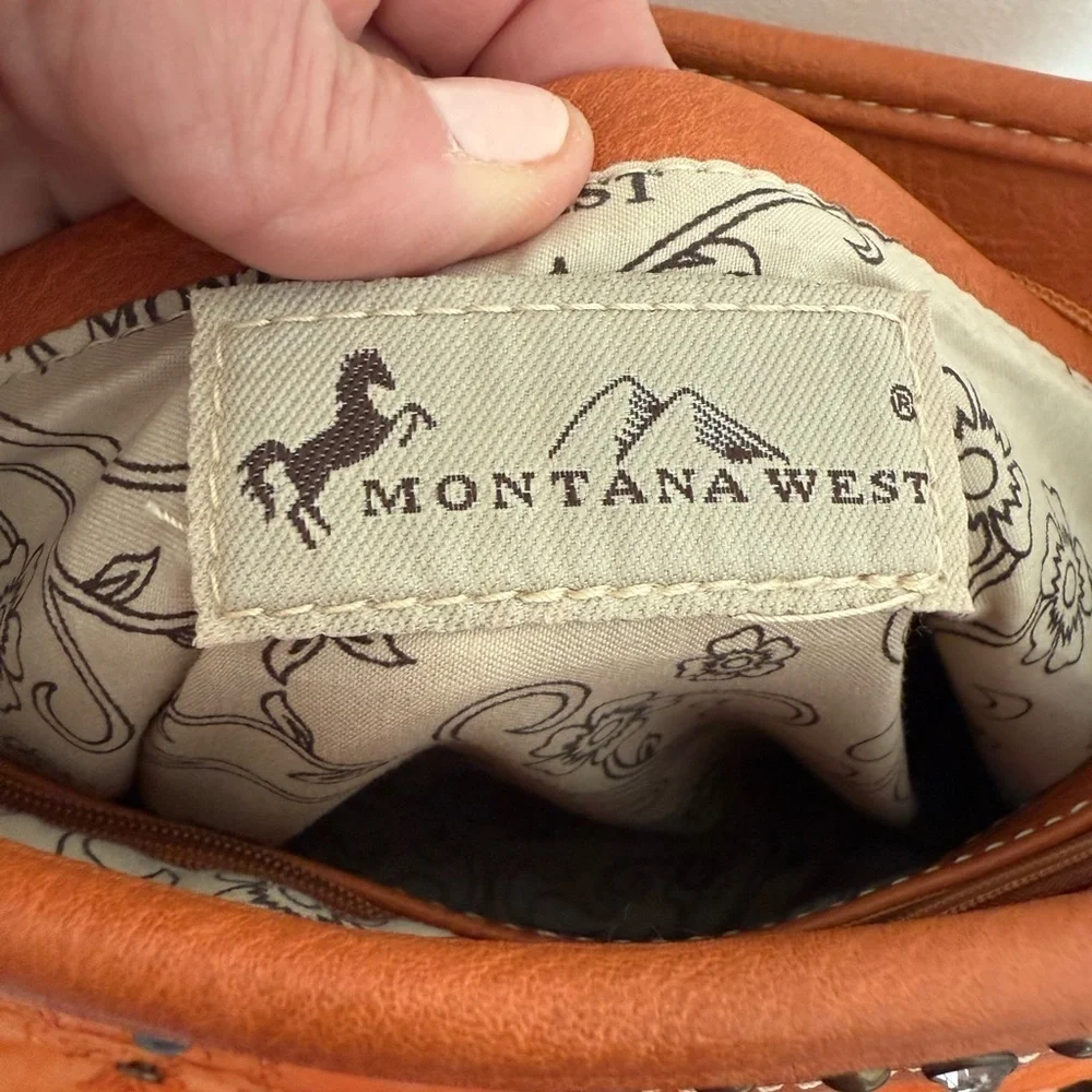 Montana West Orange Saddle Bag Western Studded Swiftie Orange Era Concert - Picture 10 of 13
